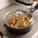 BergHOFF GEM Nonstick Cast Aluminum 10" Saute Pan 3.4qt. with Glass Lid, Black - Sauté Pans