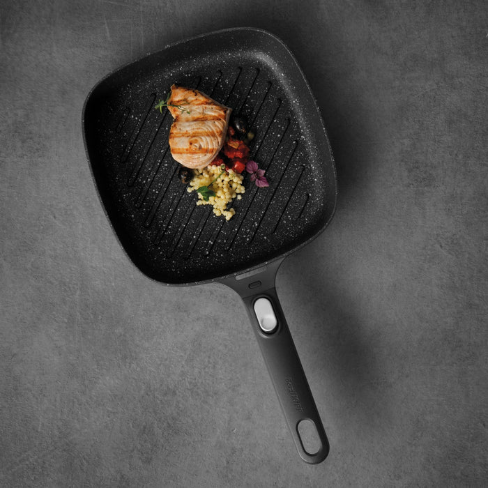 BergHOFF GEM Nonstick Cast Aluminum 10" Grill Pan, Black - Griddles & Grill Pans