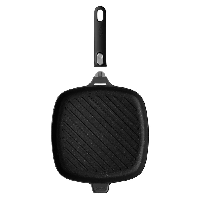 Image 3 of BergHOFF GEM 11" Non-Stick Grill Pan, Black