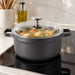 BergHOFF GEM Nonstick Cast Aluminum 10" Stockpot 5.2qt., Glass Lid - Stock Pots