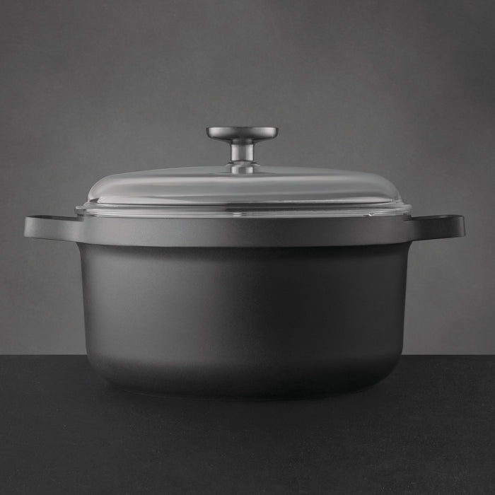 BergHOFF GEM Nonstick Cast Aluminum 10" Stockpot 5.2qt., Glass Lid - Stock Pots