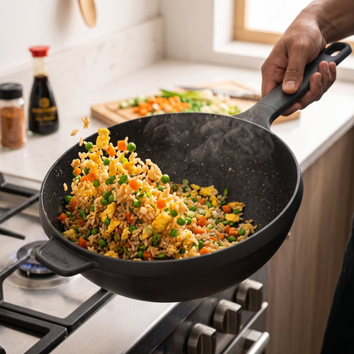 BergHOFF GEM Nonstick Cast Aluminum 11" Wok Pan 4.1qt. - Skillets & Frying Pans
