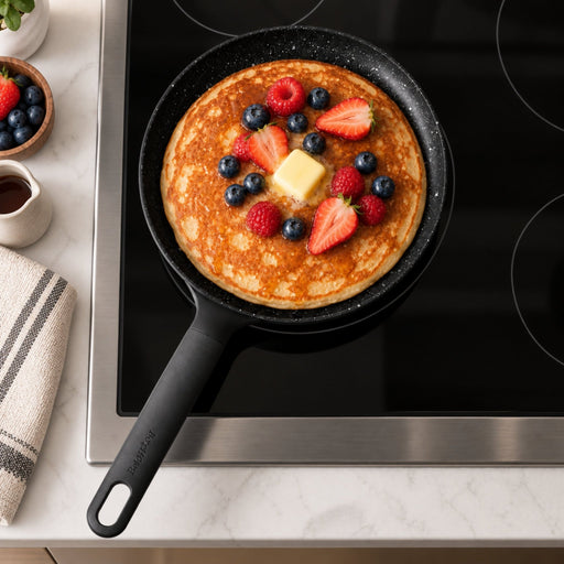 BergHOFF GEM Nonstick Cast Aluminum 10" Pancake Pan, Black - Griddles & Grill Pans