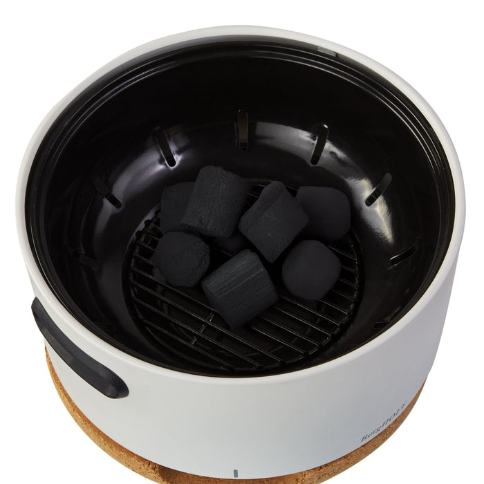 BergHOFF Leo Portable Tabletop Barbecue Charcoal Grill, White - Outdoor Grills