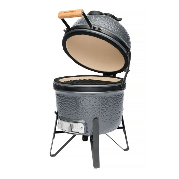 BergHOFF Ceramic 13" BBQ Bluestone Outdoor Grill, Grey - Outdoor Grills