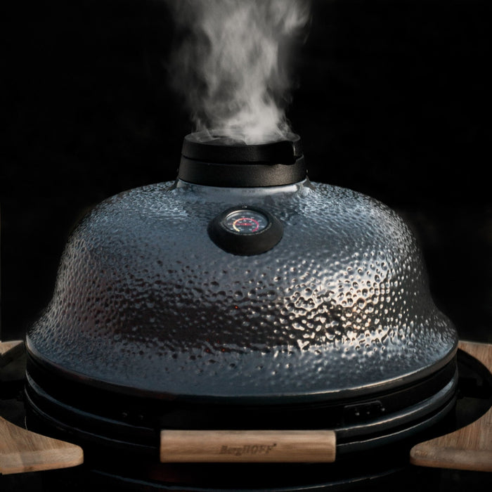 BergHOFF Ceramic 13" BBQ Bluestone Outdoor Grill, Grey - Outdoor Grills