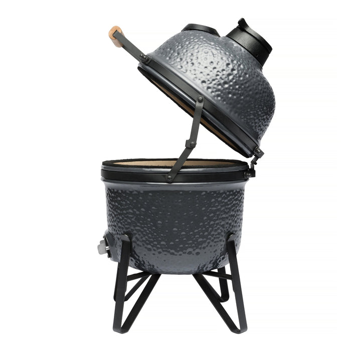 BergHOFF Ceramic 13" BBQ Bluestone Outdoor Grill, Grey - Outdoor Grills