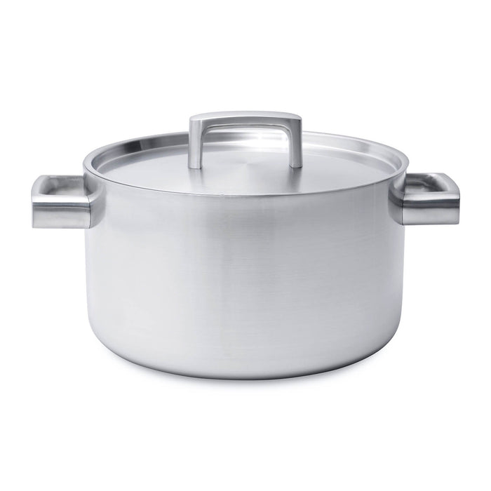Image 4 of Ron 10" 18/10 Stainless Steel 5-Ply Covered Stockpot 
