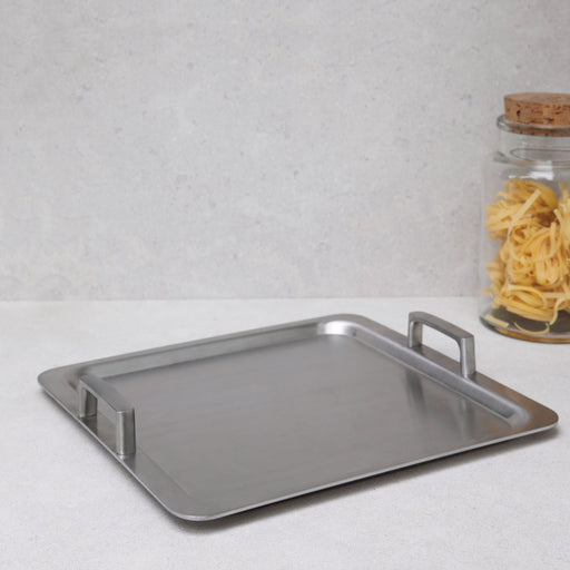 Image 1 of Ron 13.75" Stainless Steel 5-Ply Teppanyaki Plate