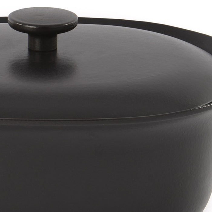 Image 5 of Ron 11" Cast Iron Covered Dutch Oven 5.5Qt, Black