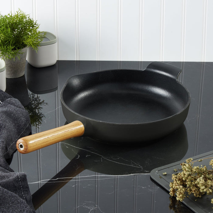 BergHOFF Ron Cast Iron 10.25" Fry Pan 2.6qt., Black - Skillets & Frying Pans