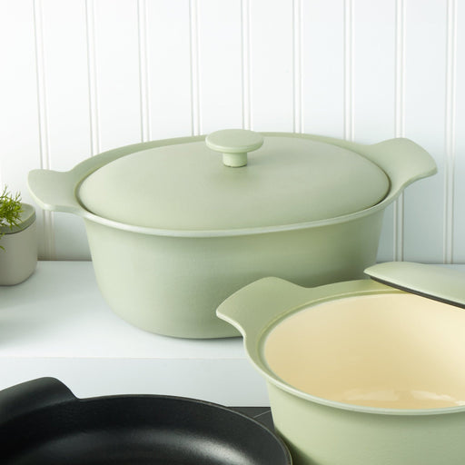 BergHOFF Ron 11" Cast Iron Dutch Oven 5.5Qt., Green - Dutch Ovens