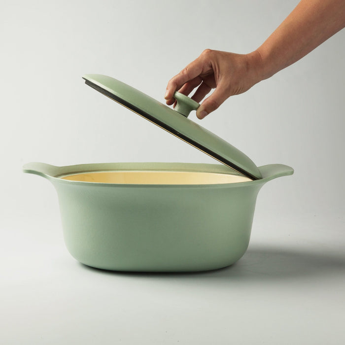 BergHOFF Ron 11" Cast Iron Dutch Oven 5.5Qt., Green - Dutch Ovens