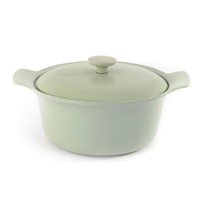 BergHOFF Ron Cast Iron 10" Dutch Oven 4.4qt. with Lid, Green - Stock Pots
