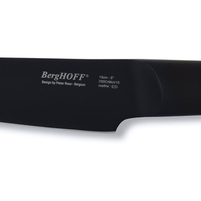 BergHOFF Ron 5" Stainless Steel Utility Knife, Black - Kitchen Knives