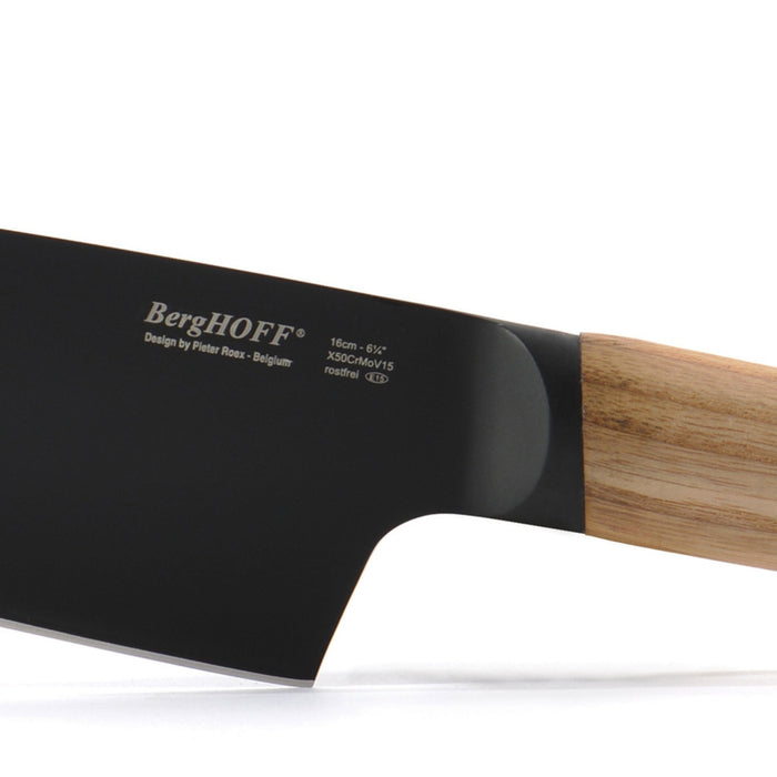 BergHOFF Ron 5" Stainless Steel Utility Knife, Wood Handle - Kitchen Knives