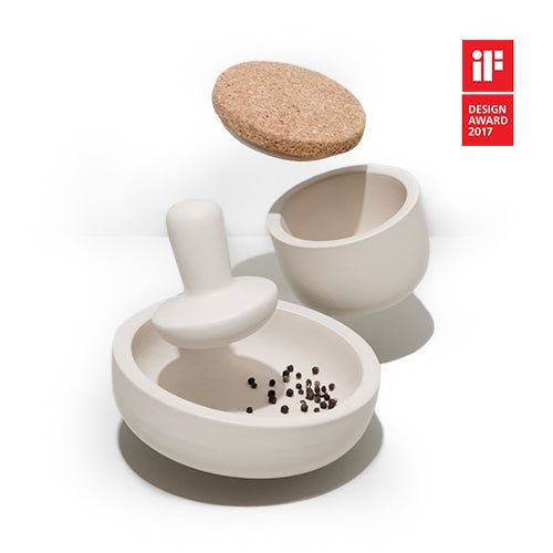 BergHOFF Leo 2Pc 6.75" Stoneware Mortar and Pestle - Mortars & Pestles