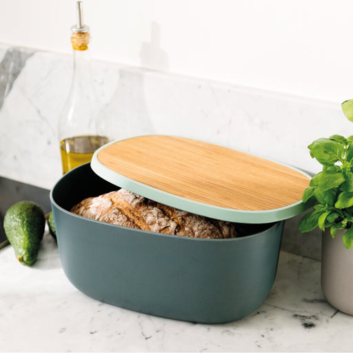 BergHOFF Leo 12" x 5.75" Bread Box with Cutting Board - Bread Boxes & Bags