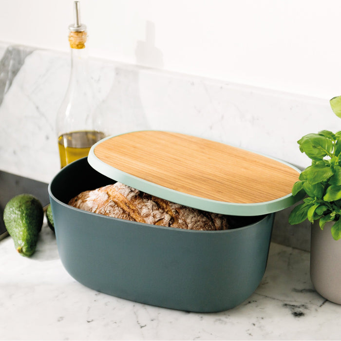 BergHOFF Leo 12" x 5.75" Bread Box with Cutting Board - Bread Boxes & Bags
