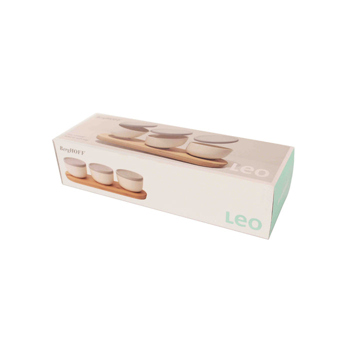 BergHOFF Leo 7pc Bamboo Covered Appetizer Set, 0.29qt. - Serving Trays