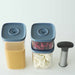 BergHOFF Leo 4Pc Vacuum Food Container Set, Blue - Food Storage Containers
