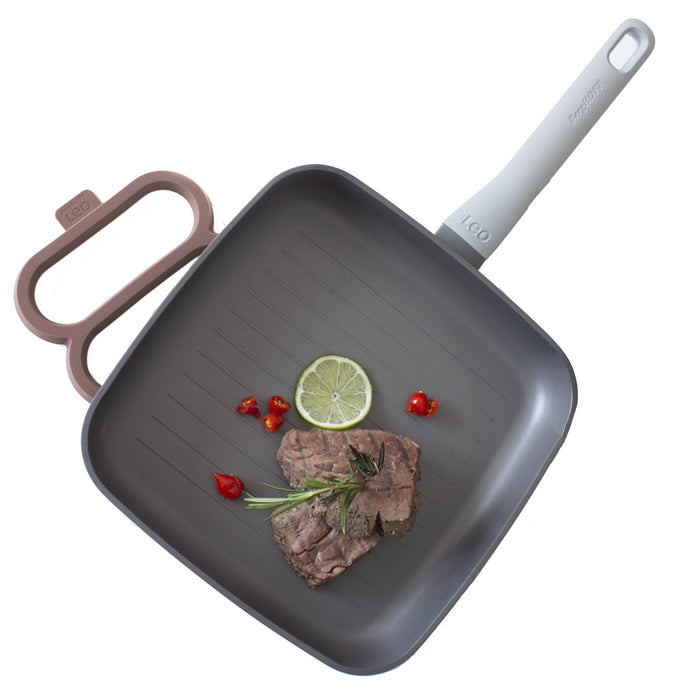 BergHOFF Leo 11" Nonstick Grill Pan, Grey - Griddles & Grill Pans