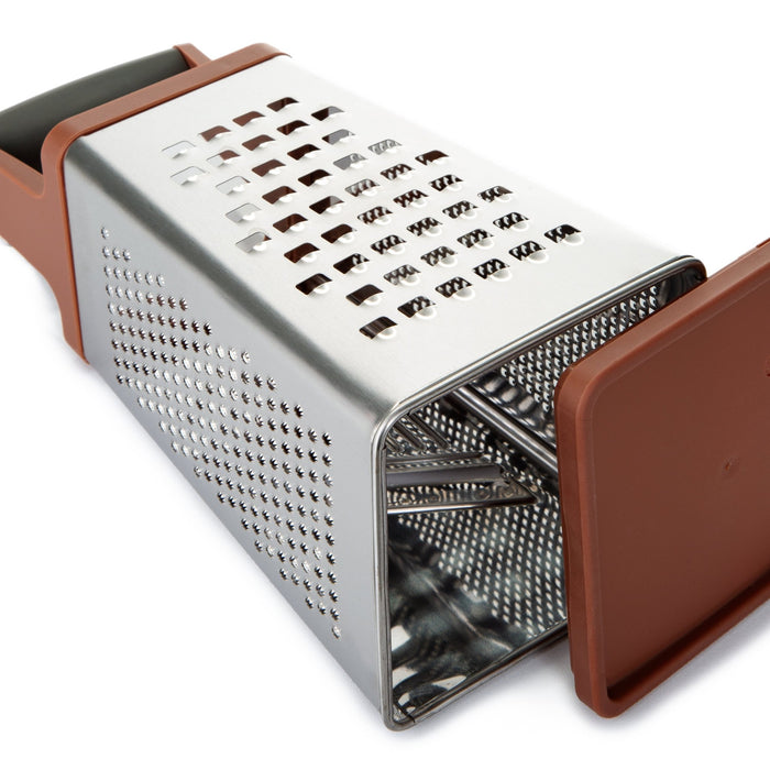 BergHOFF Leo 4-sided Box Grater, Red - Food Graters & Zesters