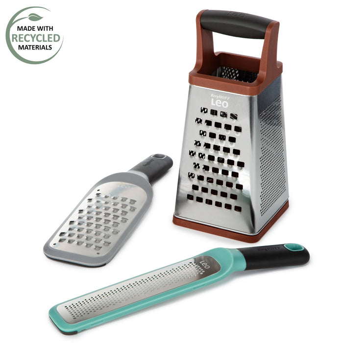 BergHOFF Leo 4-sided Box Grater, Red - Food Graters & Zesters