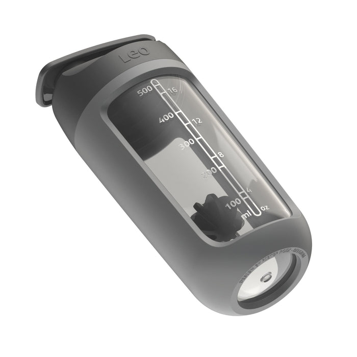 BergHOFF Leo Protein Shaker Bottle With Powder Compartment, 16.9oz., Grey - Water Bottles