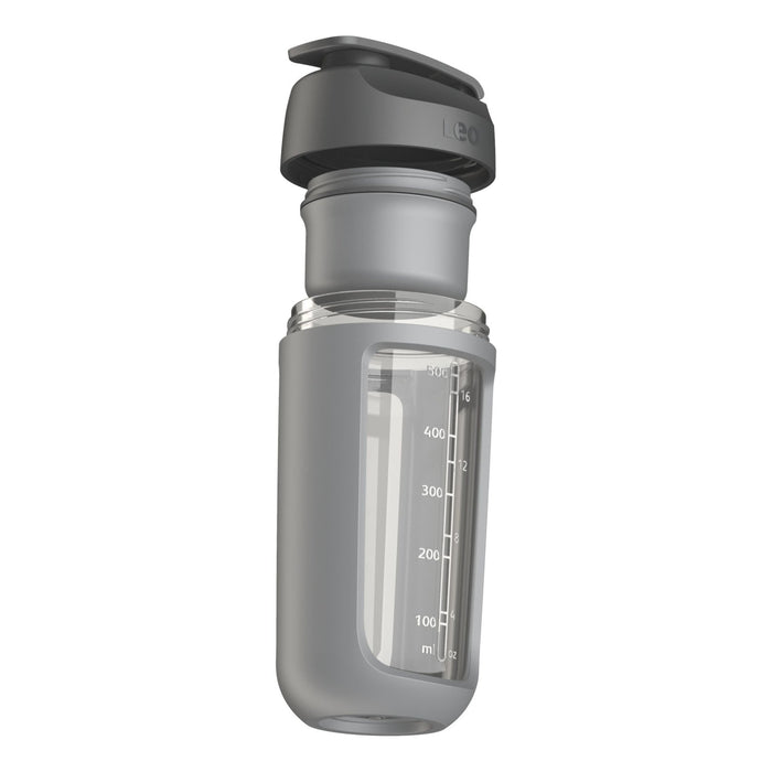 BergHOFF Leo Protein Shaker Bottle With Powder Compartment, 16.9oz., Grey - Water Bottles