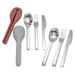 BergHOFF Leo 4Pc 18/10 Stainless Steel Travel Flatware Set & Grey Holder - Flatware Sets