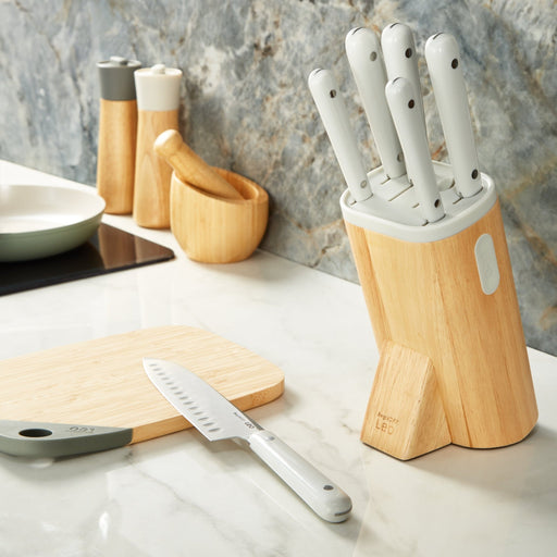 BergHOFF Leo Glints Stainless Steel 7Pc Knife Block Set, Spirit - Knife Blocks & Holders