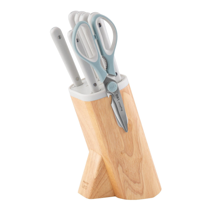 BergHOFF Leo Glints Stainless Steel 7Pc Knife Block Set, Spirit - Knife Blocks & Holders
