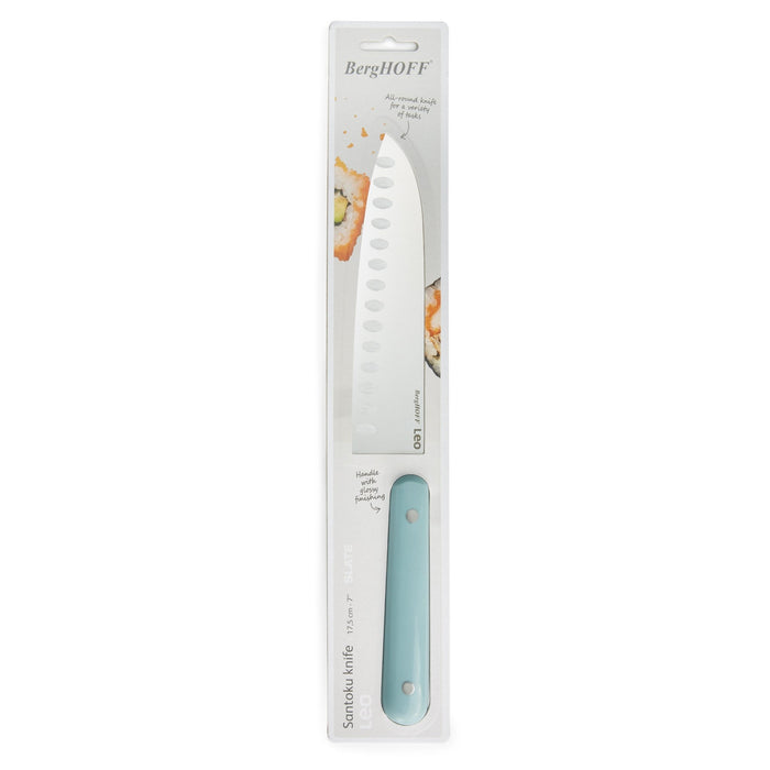 BergHOFF Leo Glints Stainless Steel Santoku Knife 7", Slate - Kitchen Knives