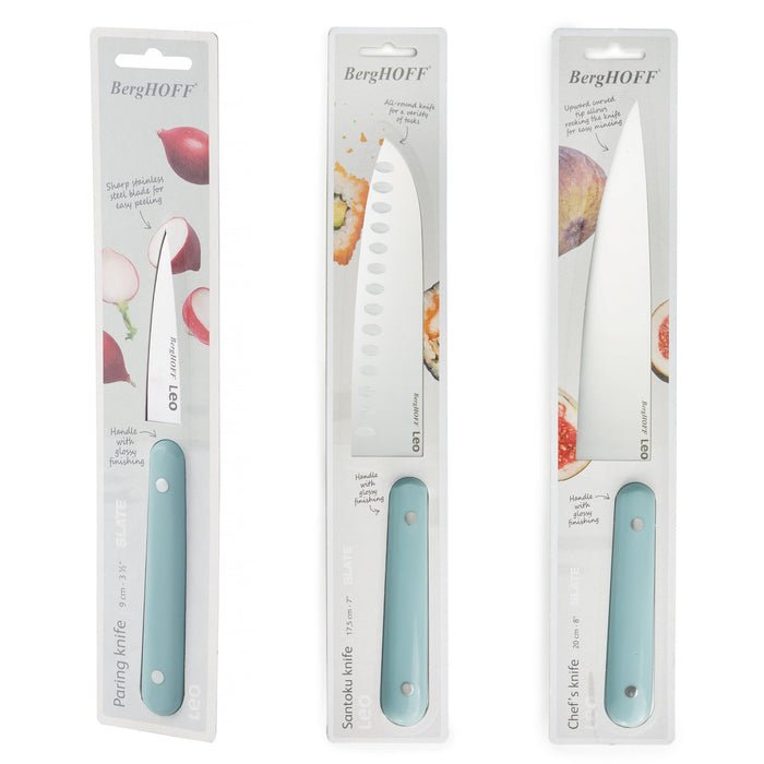 BergHOFF Leo Glints Stainless Steel Paring Knife 3.5", Slate - Kitchen Knives