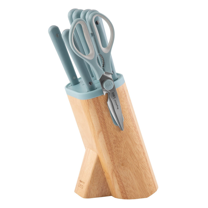 BergHOFF Leo Glints Stainless Steel 7Pc Knife Block Set, Slate - Knife Blocks & Holders
