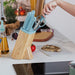 BergHOFF Leo Glints Stainless Steel 7Pc Knife Block Set, Slate - Knife Blocks & Holders