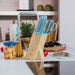 BergHOFF Leo Glints Stainless Steel 7Pc Knife Block Set, Slate - Knife Blocks & Holders