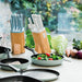 BergHOFF Leo Glints Stainless Steel 7Pc Knife Block Set, Slate - Knife Blocks & Holders