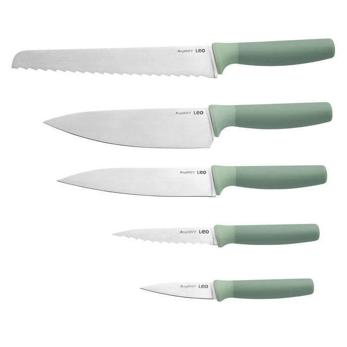 BergHOFF Leo Forest Stainless Steel 6Pc Knife Block Set