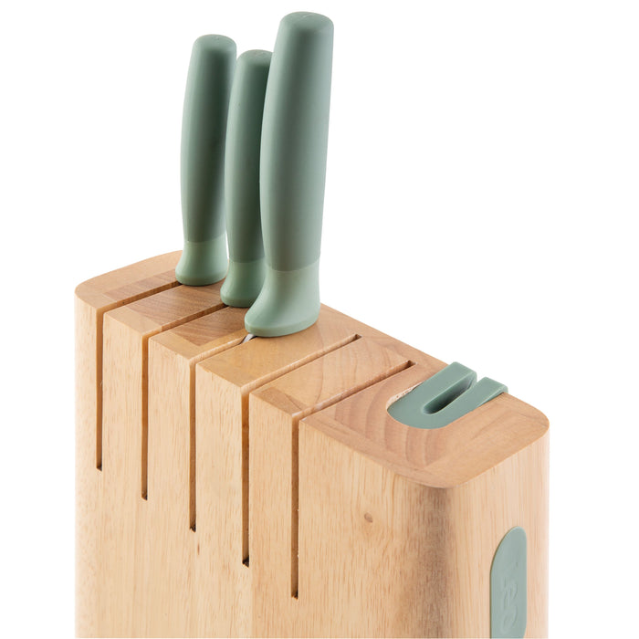 BergHOFF Leo Forest Stainless Steel 6Pc Knife Block Set
