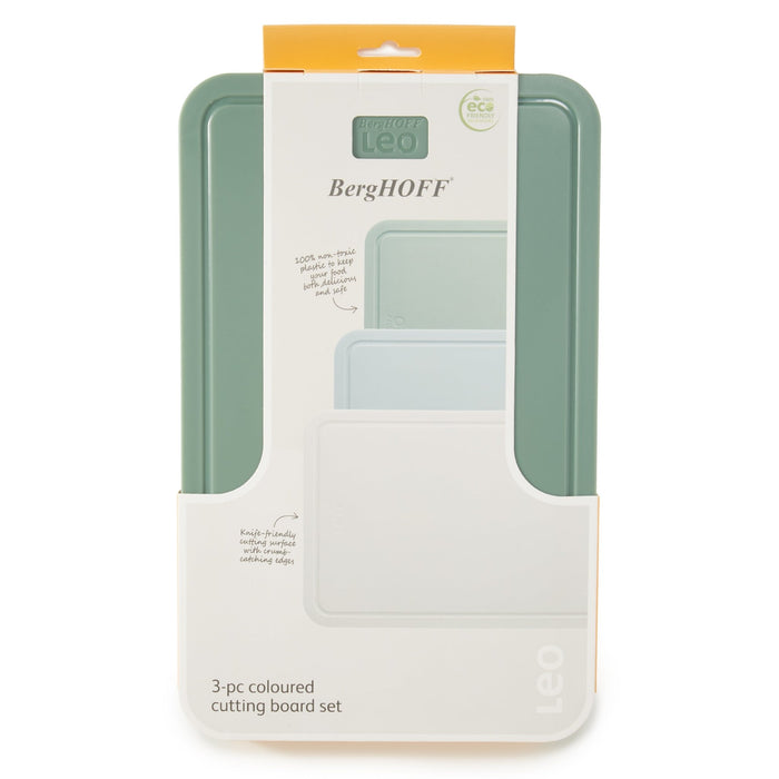 BergHOFF Leo Legacy 3Pc PP Cutting Board Set 12.5", Multicolor - Cutting Boards