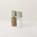 BergHOFF Balance Glass 2Pc Covered Grinder and Shaker Set, Sage - Salt & Pepper Shakers