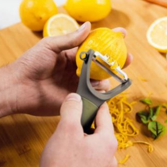 BergHOFF Balance Stainless Steel Y-Peeler with Zester 5"