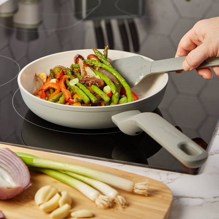 BergHOFF Balance Nonstick Ceramic Frying Pan 8", Moonmist - Skillets & Frying Pans