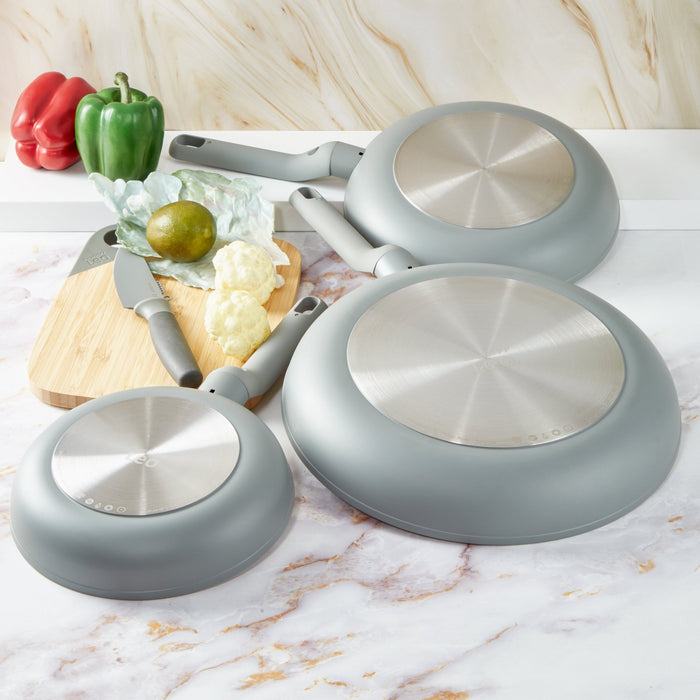 BergHOFF Balance Nonstick Ceramic Frying Pan 8", Moonmist - Skillets & Frying Pans