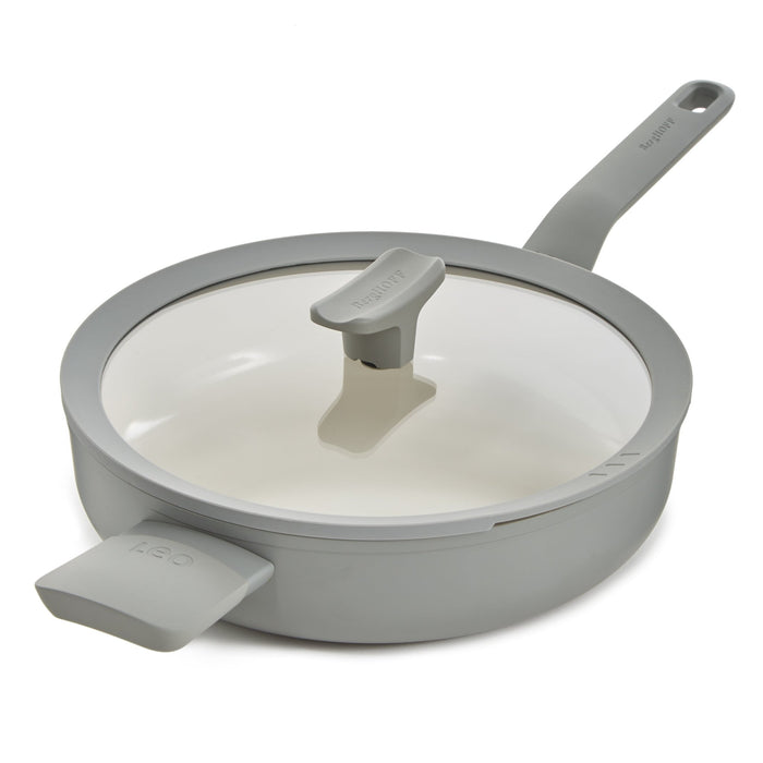 BergHOFF Balance Nonstick Ceramic Saute Pan (Long Handle) 10.25", 3.1qt. With Glass Lid, Moonmist - Sauté Pans