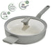 BergHOFF Balance Nonstick Ceramic Saute Pan (Long Handle) 10.25", 3.1qt. With Glass Lid, Moonmist - Sauté Pans