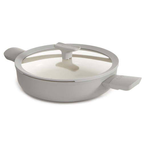 BergHOFF Balance Nonstick Ceramic Saute Pan 10.25", 3.1qt. With Glass Lid, Moonmist - Sauté Pans