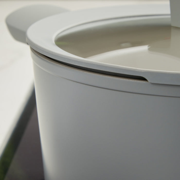 BergHOFF Balance Nonstick Ceramic Stockpot 8", 3.3qt. With Glass Lid, Moonmist - Stock Pots